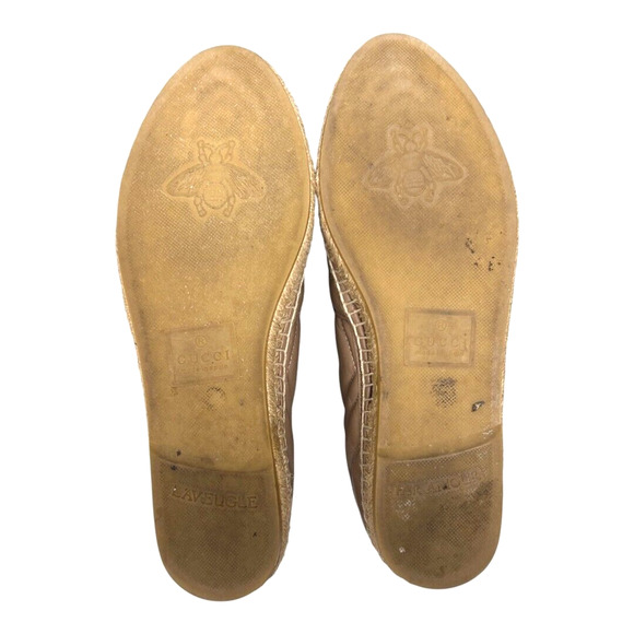 Gucci Nappa Charlotte Matelasse GG Marmont Espadrilles EU 38.5 Porcelain Rose - Picture 7 of 8